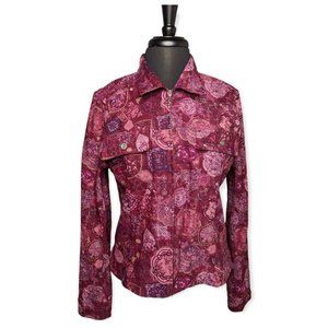 Christopher & Banks Long Sleeved Zip Down Jacket Size Medium